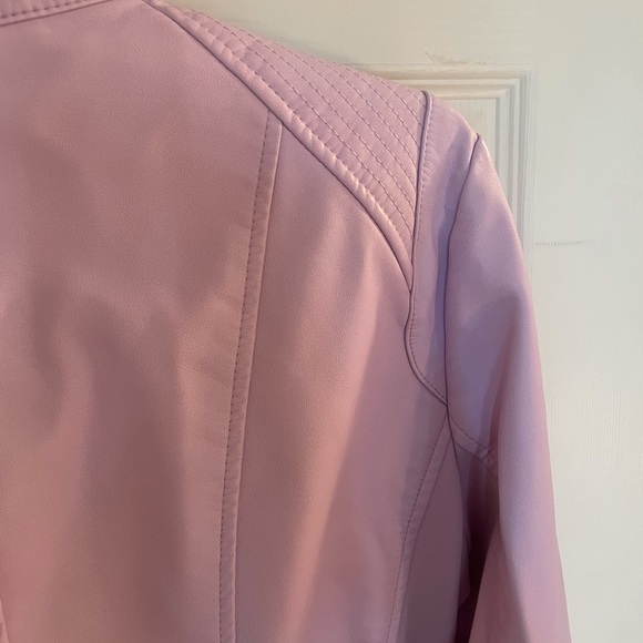 *SOLD* Express Lilac Faux Leather Jacket - Picture 4 of 7